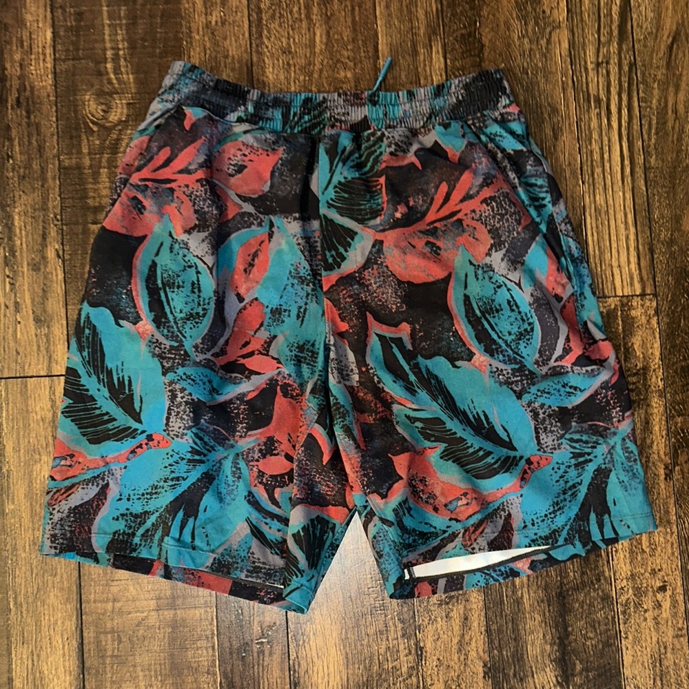 Lululemon Athletica Red and Blue shorts